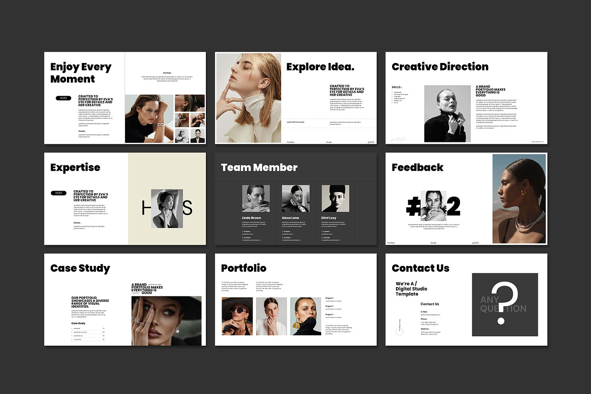 Huas Brand Portfolio Presentation, a Presentation Template by Studio Artisan (Photo 6 of 6)