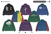 Corduroy Coach Zipper Jacket Mockup, a Hoody Mockup by DaldSgh (Thumbnail 2 of 10)