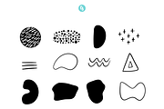 Abstract Procreate Stamp Brushes, a Brush Add-On by Cate Shaner (Thumbnail 2 of 4)
