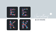 Colorful Bokeh Letters Overlays, a Symbol Font by PhotoSpirit (Thumbnail 2 of 8)
