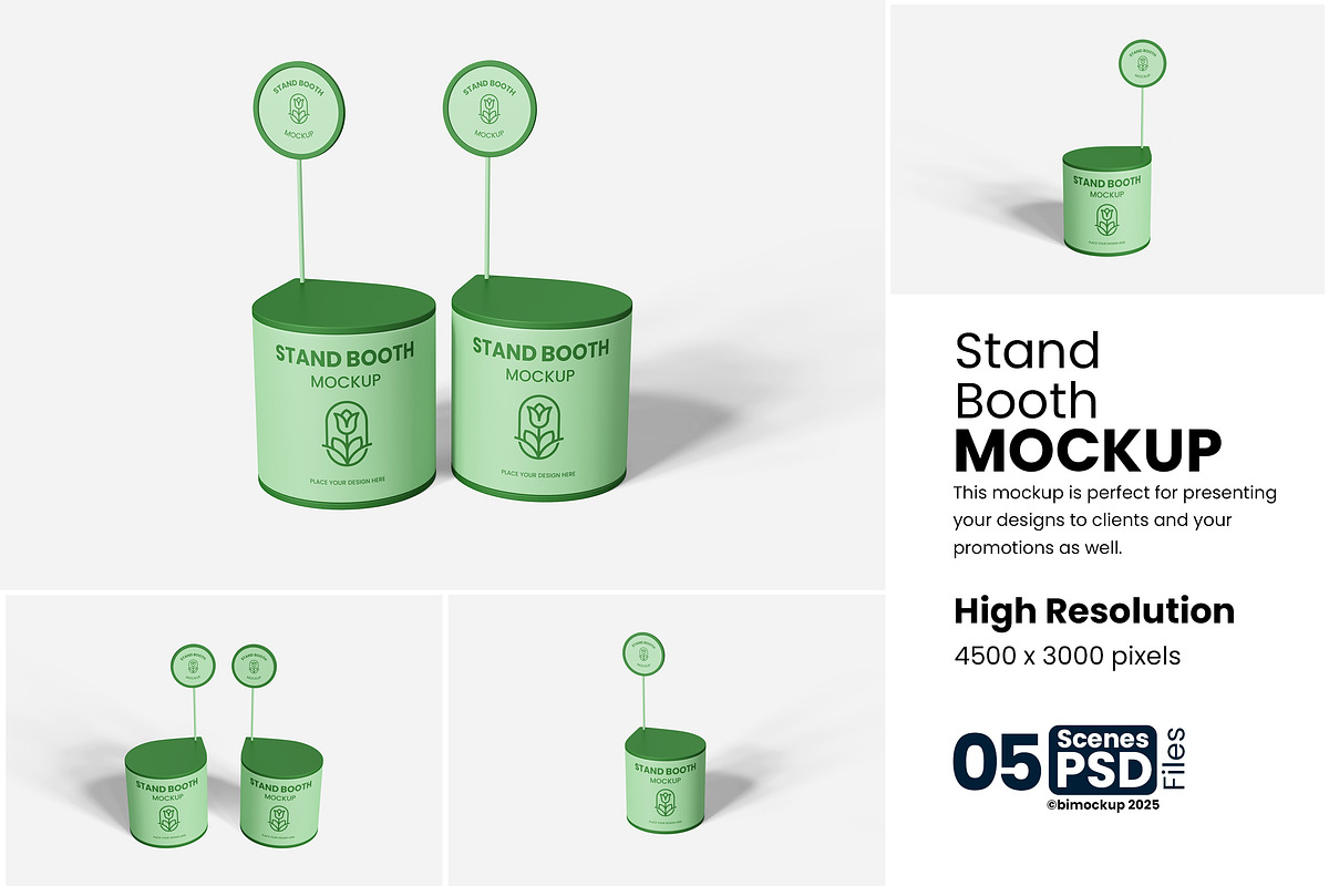 Stand Booth Mockup, a Product Mockup by bimockup (Photo 1 of 6)