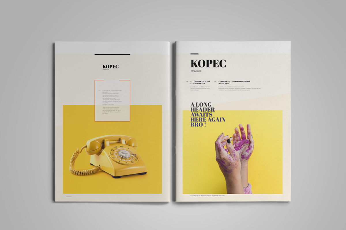 Kopec | Magazine Template, a Magazine Template by spidergraph (Photo 12 of 12)