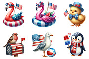 4th of July Bird Sublimation Clipart, an Illustration by DreamArtGraphic (Thumbnail 2 of 4)