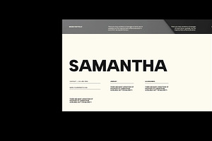 Samantha - Portfolio Presentation