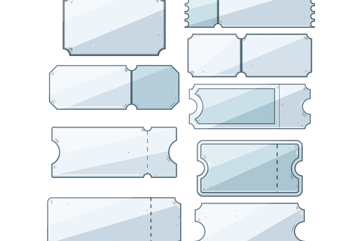 Empty ticket templates set with, an Object Graphic by pikepicture (Photo 2 of 3)