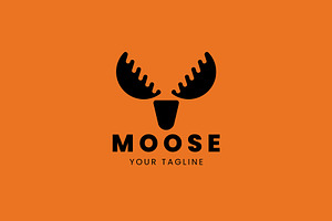 Moose logo vector icon illustration, a Branding & Logo Template by Dyn Studio