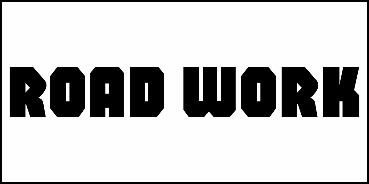 Road Work JNL, a Sans Serif Font by Jeff Levine Fonts (Photo 2 of 5)