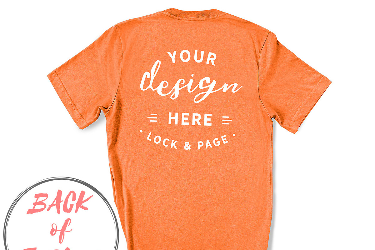 Back Of T-Shirt BC3001 Mockup Bundle, a Shirt Mockup by lock and page (Photo 81 of 88)