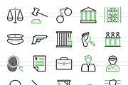 150 Law & Order Line Icons, an Outline Icon by IconBunny (Thumbnail 2 of 6)