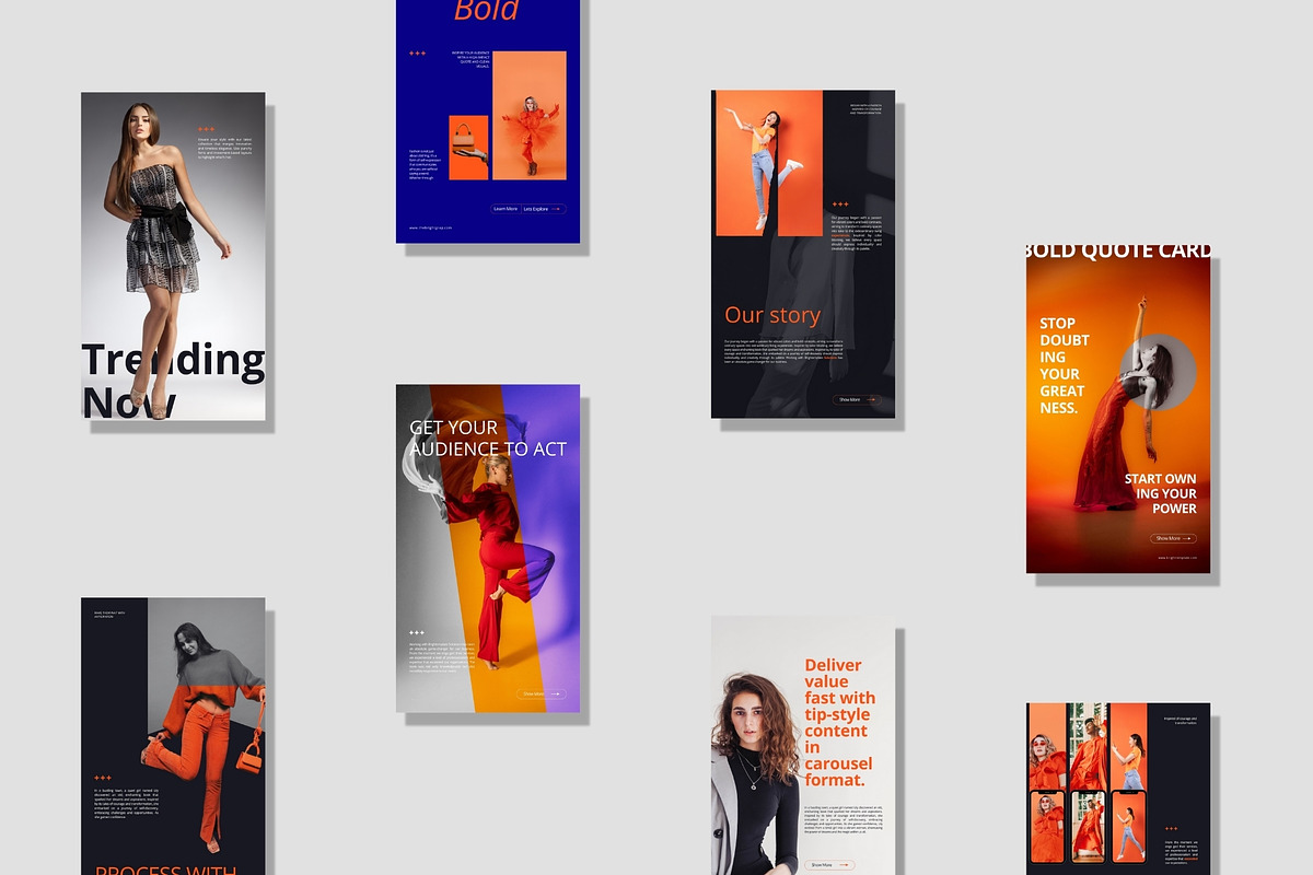 50 Animated Instagram Stories Canva, a Social Media Template by TheBrightGrap (Photo 3 of 10)