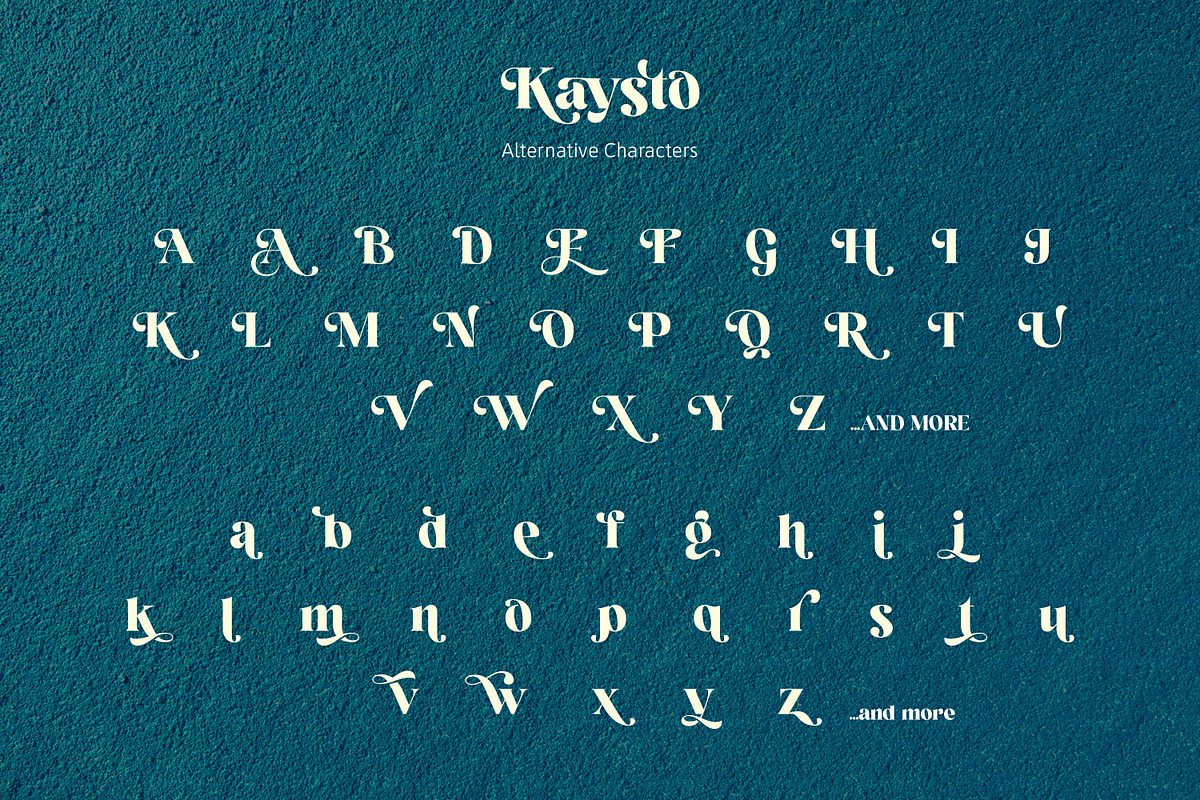 Kaysto - Serif Display Font, a Serif Font by Ekahermawan (Photo 11 of 15)