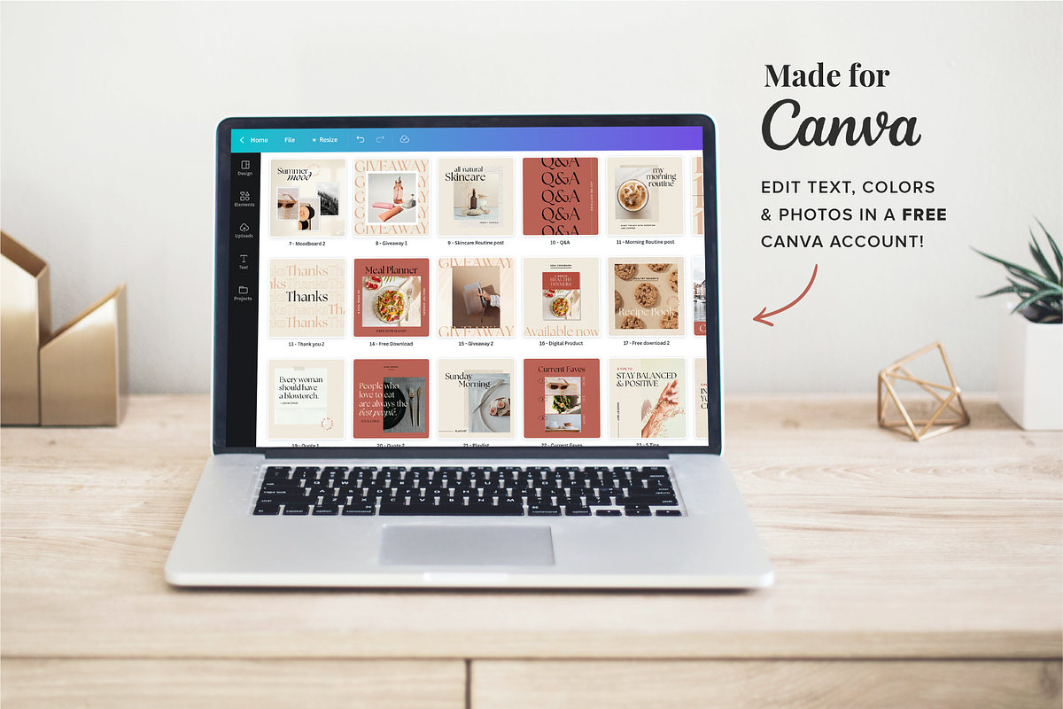 Canva Instagram Kit, a Social Media Template by Rose & Co. (Photo 8 of 9)