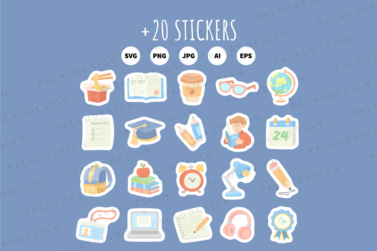 Student Education Clipart, an Education Illustration by Palau (Photo 9 of 9)