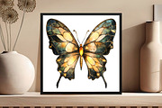 Stained Glass Butterfly Clipart, an Illustration by DreamCafeArt (Thumbnail 4 of 5)