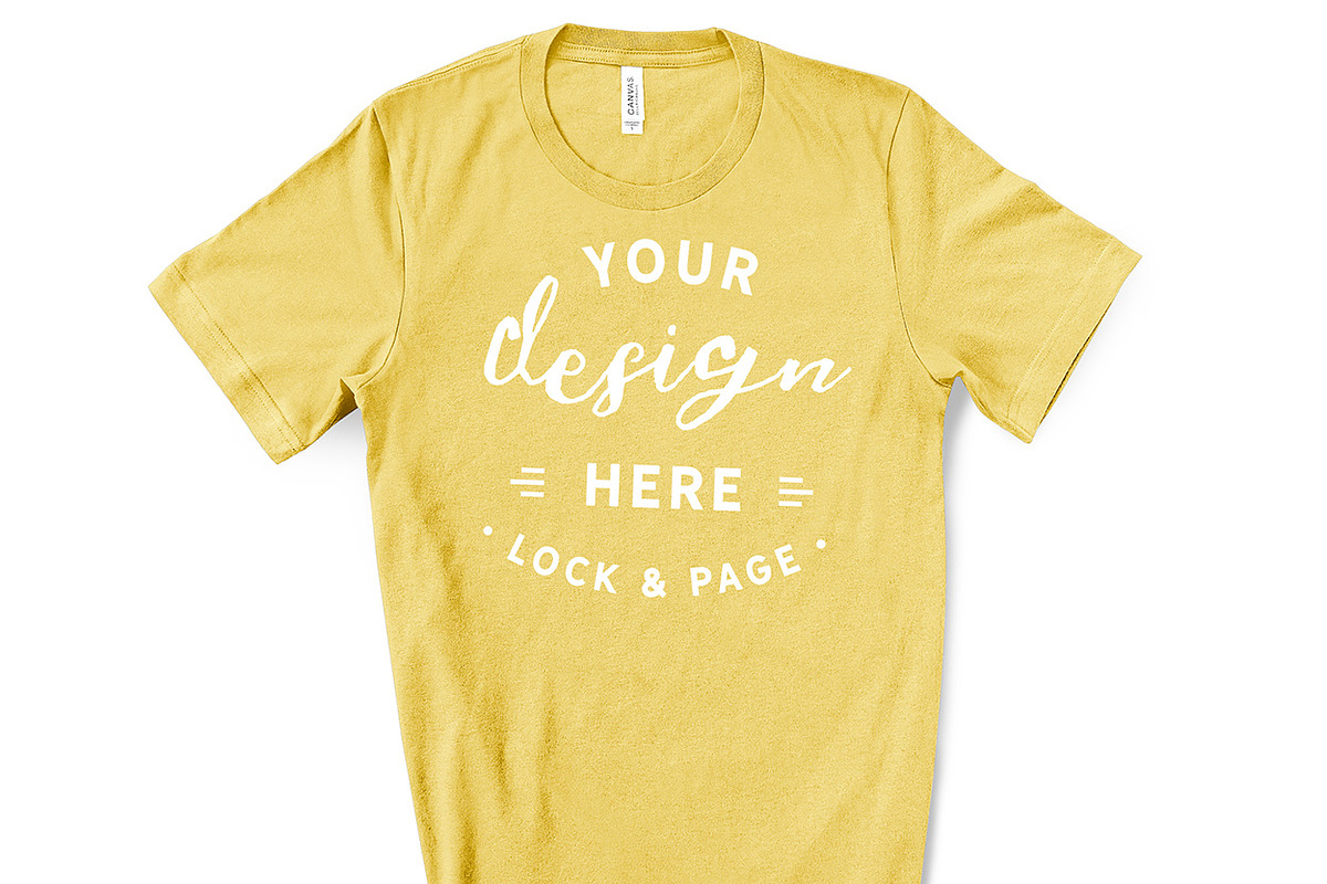 Male Bella Canvas 3001 Mockup Bundle, a Shirt Mockup by lock and page (Photo 45 of 60)