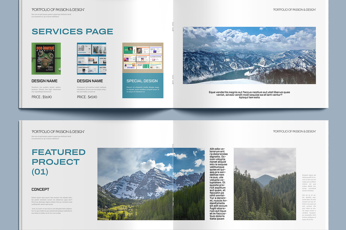 Creative Portfolio Brochure Design, a Brochure Template by MightyDesign (Photo 4 of 8)