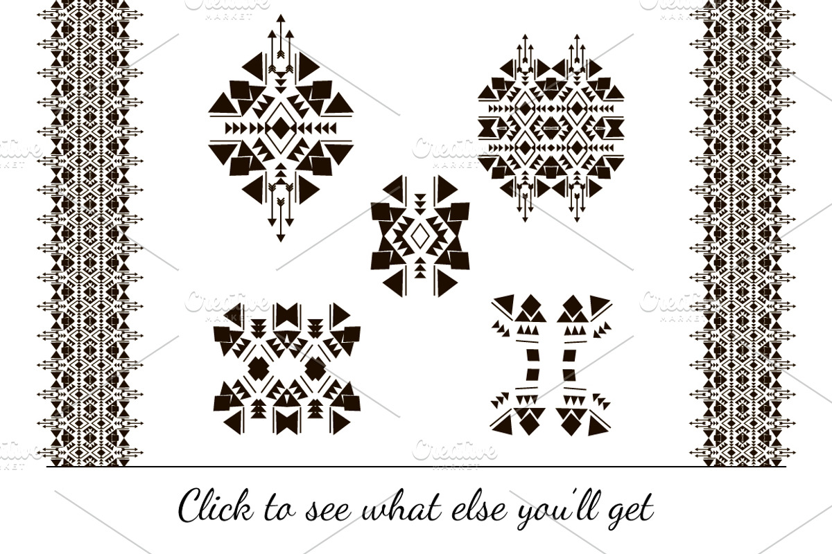 Ethnic Design Elements, a Branding & Logo Template by Sanny Clipart (Photo 2 of 4)