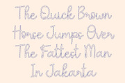 CS Selma Dashed, a Script Font by Craft Supply Co. (Thumbnail 5 of 8)