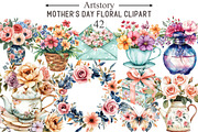 Mother's Day Floral Sublimation Clip, an Illustration by designcity5 (Thumbnail 1 of 5)