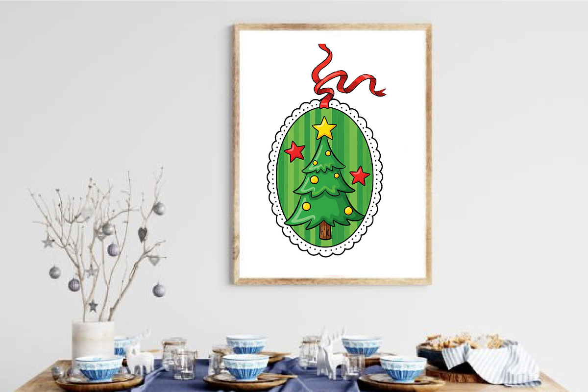 Christmas Coquette Frame Clipart, an Illustration by Design Market (Photo 2 of 6)
