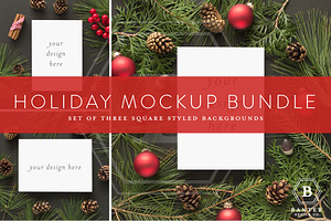 Christmas Card Mockup Bundle