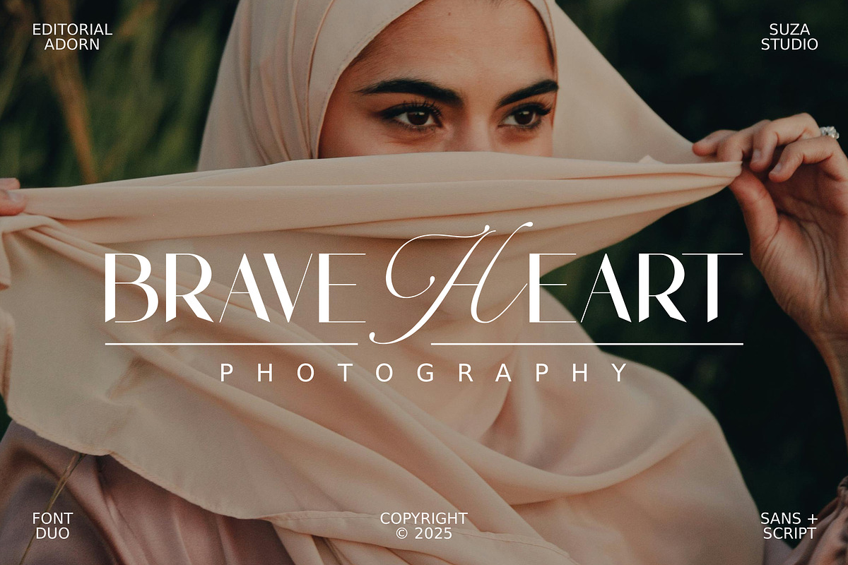 Editorial Adorn, a Script Font by Suza Studio (Photo 12 of 14)