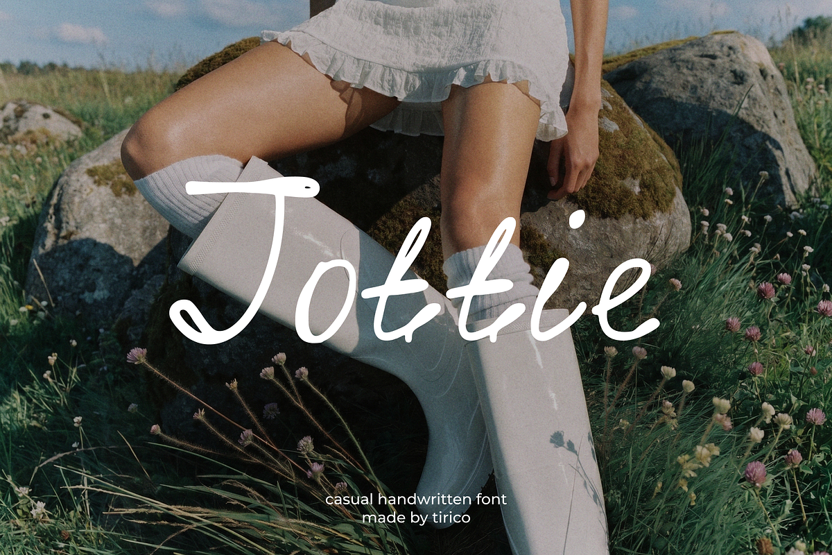 Jottie | Casual Handwritten Font, a Handwritten Font by TiriCo (Photo 1 of 9)