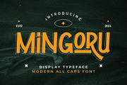 Mingoru - All caps San Serif, a Sans Serif Font by Lettermine (Thumbnail 1 of 10)
