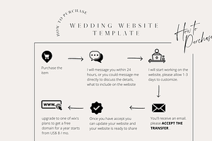 Wedding WIX Website Template Minimal