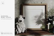Modern Baby Room | 9 Frame Mockups, a Print Template by Creative Studio HZ (Thumbnail 1 of 9)