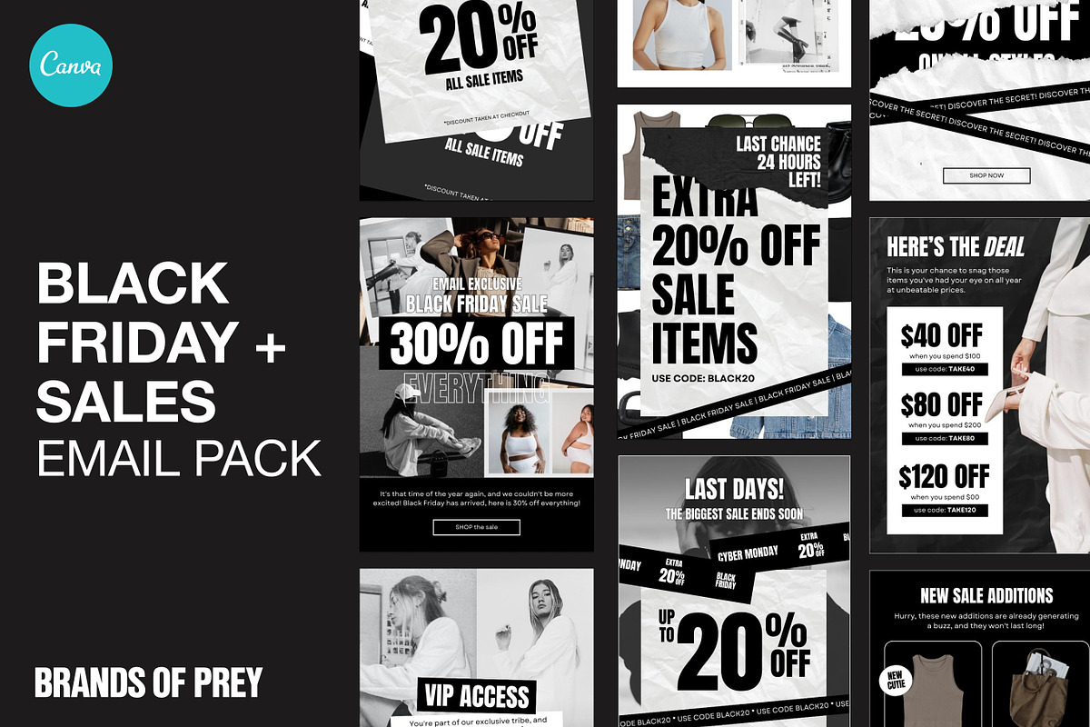 Black Friday Sales | Email Templates, an Email Template by Studio Mayde (Photo 1 of 7)