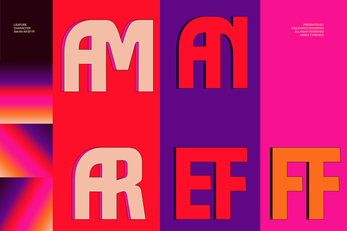 Aneka - VHS 80s City Pop Retro Font, a Font by Casloop Studio (Photo 4 of 8)