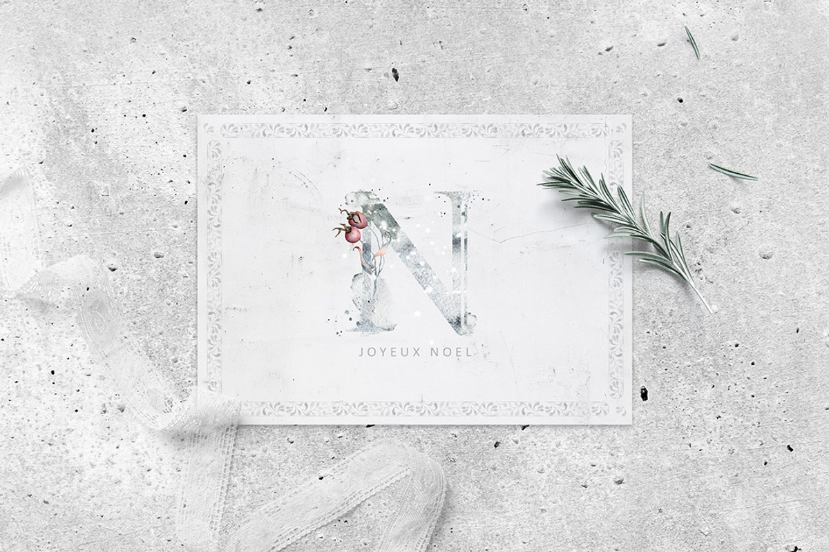 Winter Watercolors&Alphabets, a Decorative Illustration by Eva Katerina (Photo 14 of 23)