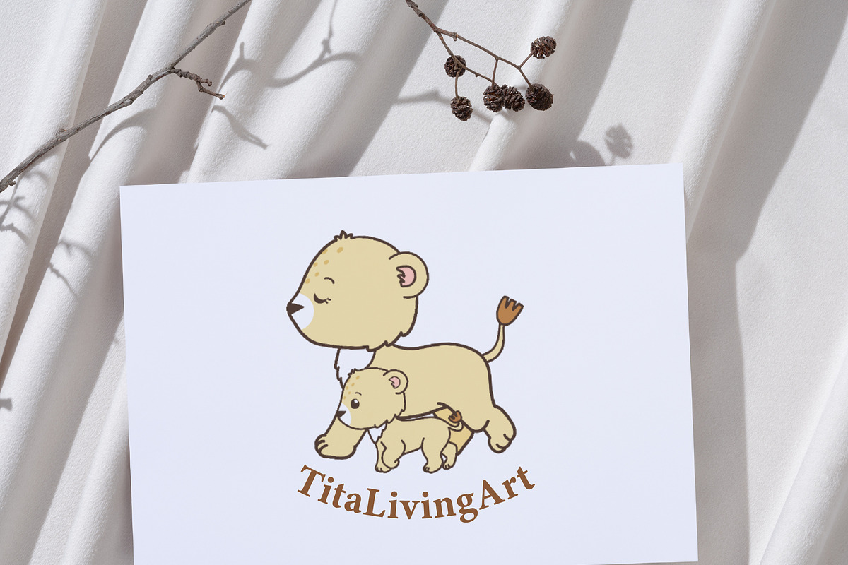 Lion mom SVG, Mother's day with lion, an Animal Illustration by TitaLivingArt (Photo 8 of 9)