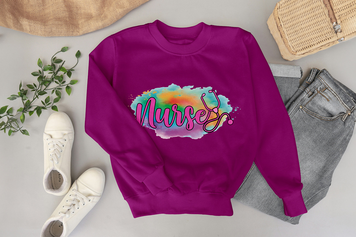 Nurse With Stethoscope Shirt Design, a Graphic by Vector Portal (Photo 1 of 4)