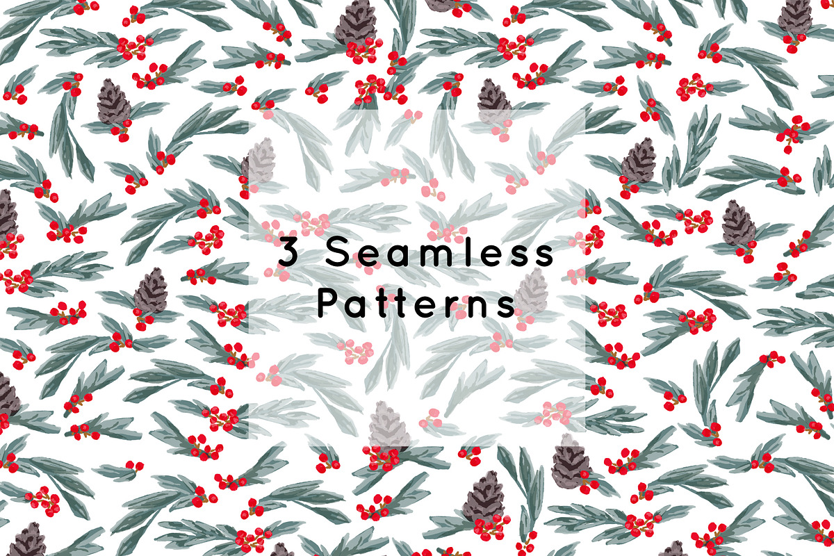 Winter Holiday Foliage, an Illustration by Shiny Penny Studio (Photo 3 of 10)