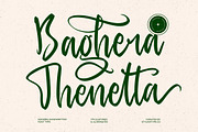 Baghera Thenetta Modern Handwritten, a Script Font by stylishtype.co (Thumbnail 1 of 20)
