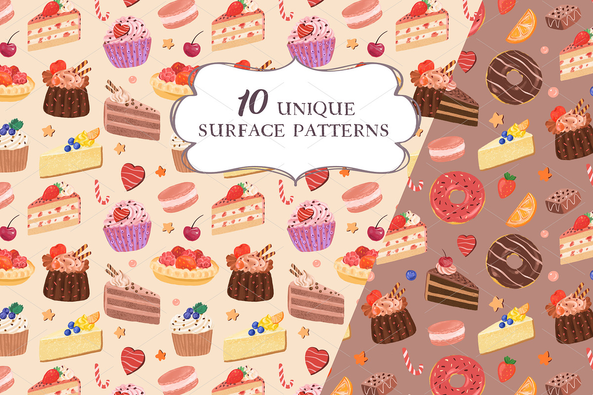 SALE! Cakes & Chocolate Collection, a Decorative Illustration by Irina Diasli (Photo 6 of 14)