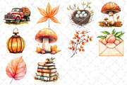 Peach Colored Autumn Clipart, an Illustration by Dream Creation (Thumbnail 4 of 4)