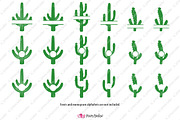 Cactus Monogram SVG, an Object Graphic by PolpoDesign (Thumbnail 3 of 5)