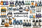 Halloween Quirky Birds Clipart, an Illustration by Dream Creation (Thumbnail 1 of 6)