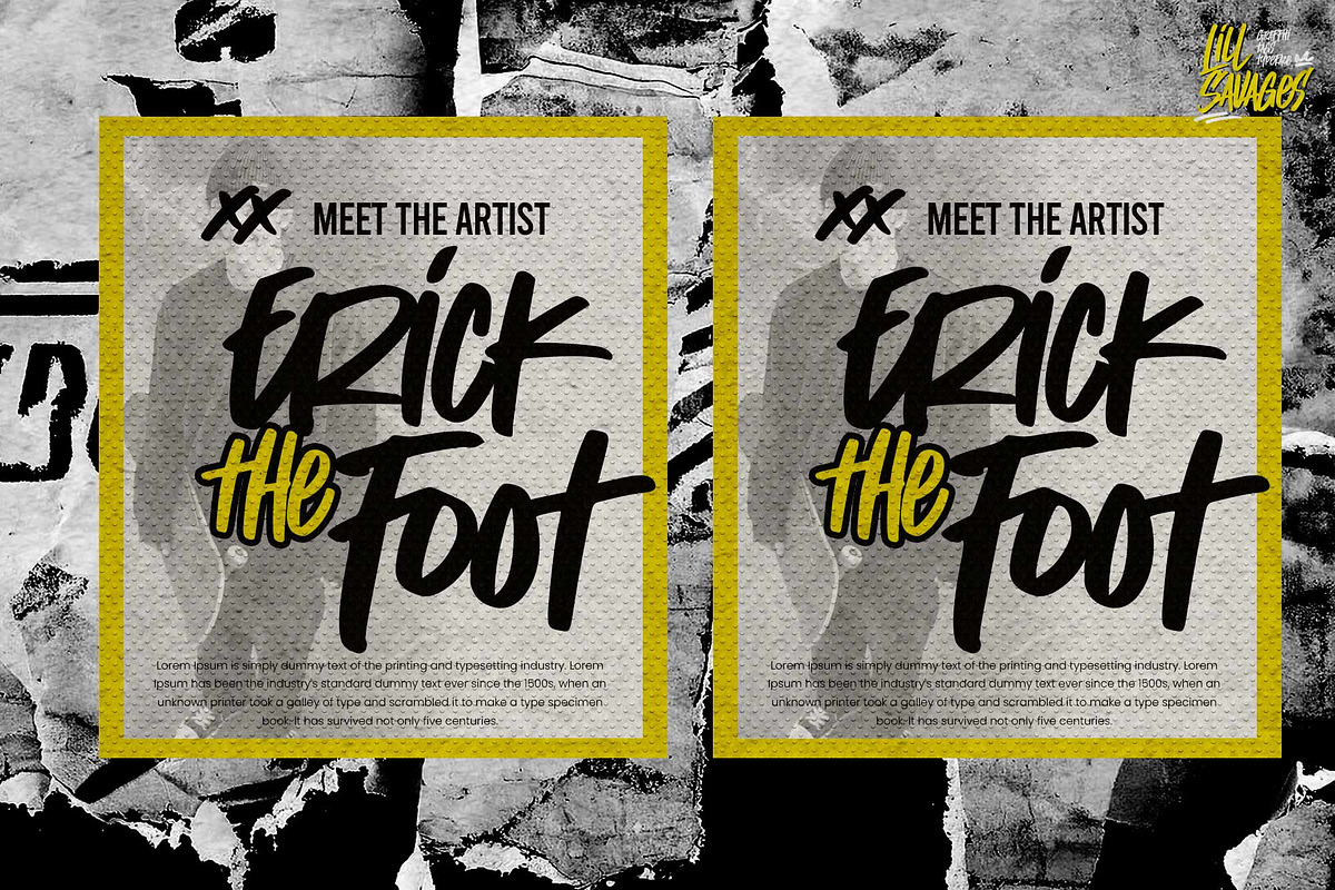Lill Savages – Graffiti Typeface, a Handwritten Font by Gassstype (Photo 7 of 8)