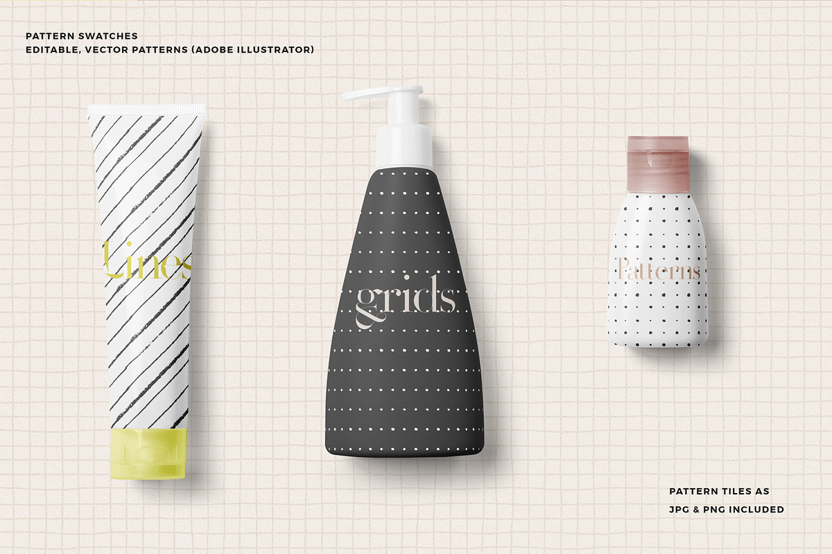 Grids & Lines Seamless Patterns, a Pattern Graphic by Youandigraphics (Photo 2 of 12)