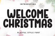 Welcome Christmas | Script Font, a Script Font by Scratchones (Thumbnail 1 of 8)