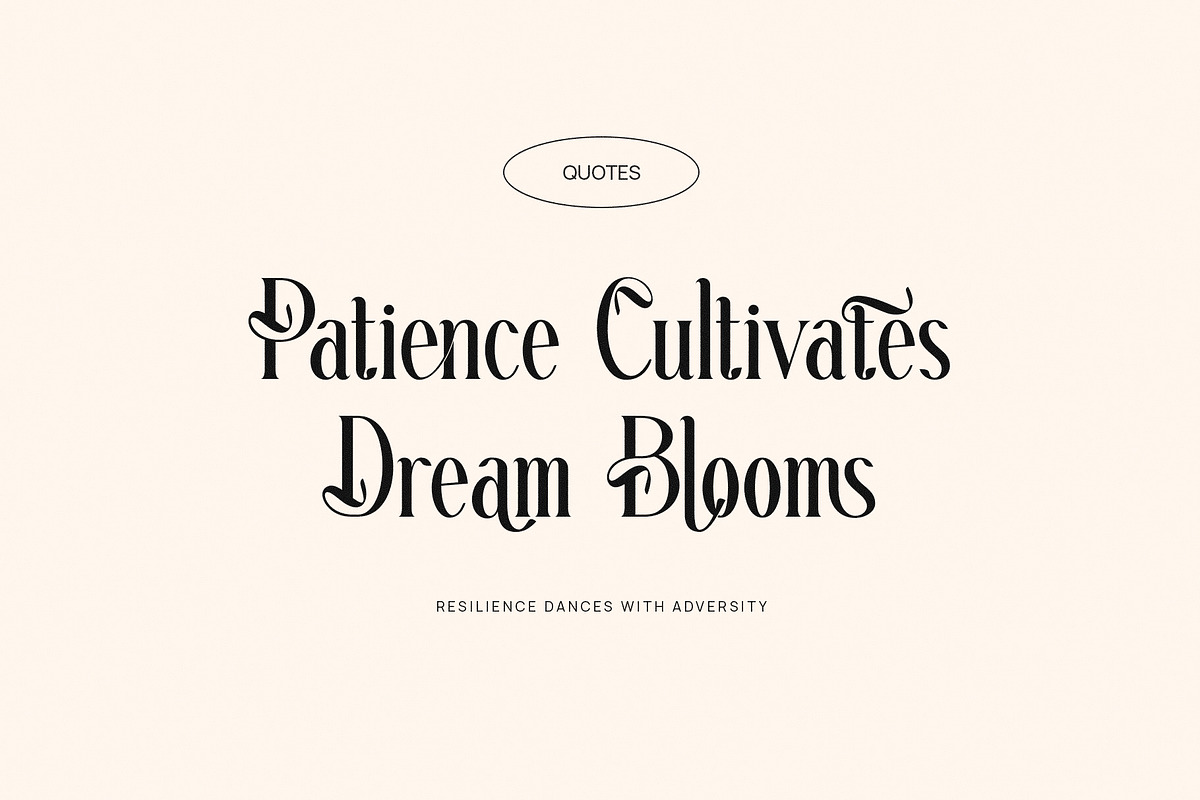 Reteons Elegant Ligature Serif Font, a Serif Font by Perfectype (Photo 2 of 6)