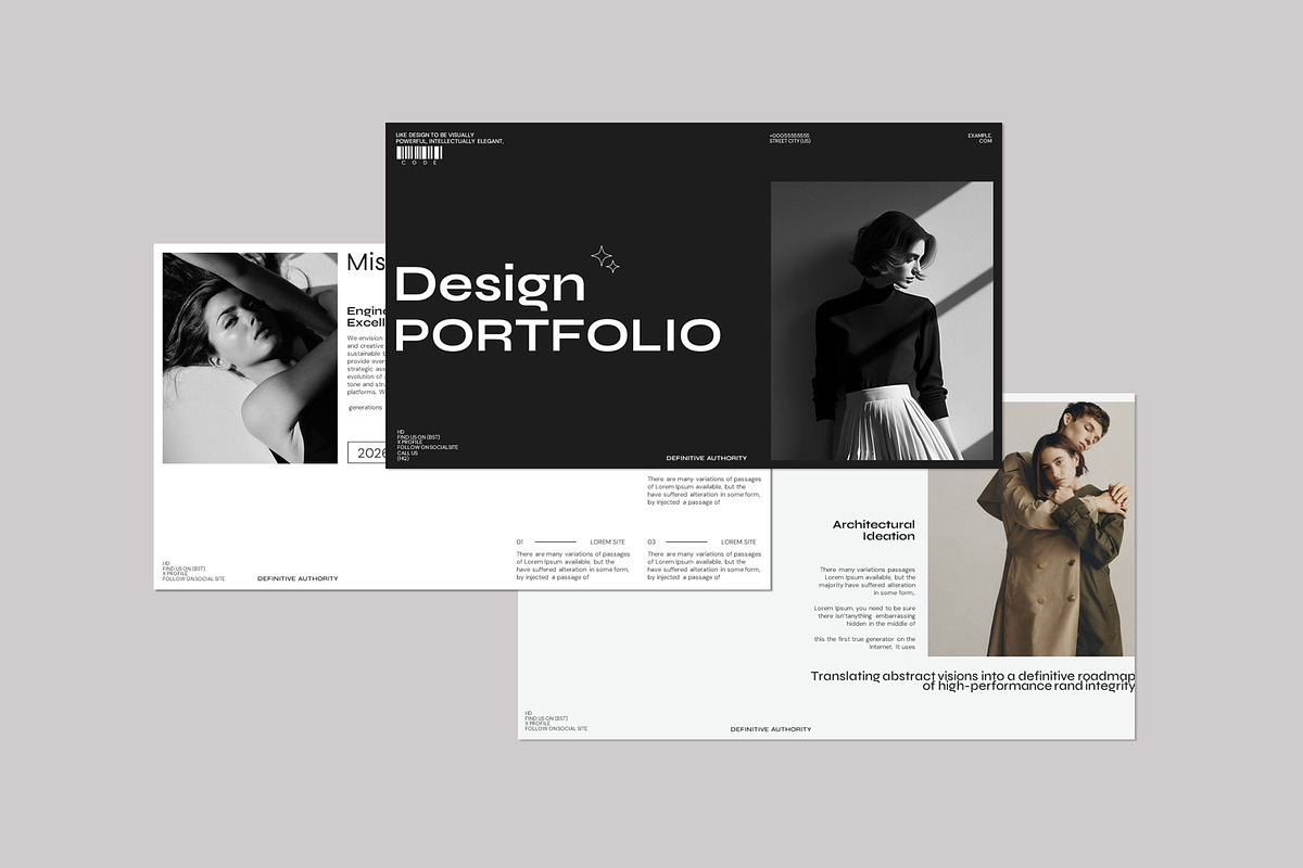 Portfolio Presentation Template, a Presentation Template by Slide_Genius1 (Photo 2 of 10)