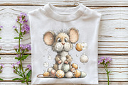 Whimsical Easter Mouse Clipart, an Illustration by OK Design (Thumbnail 4 of 6)