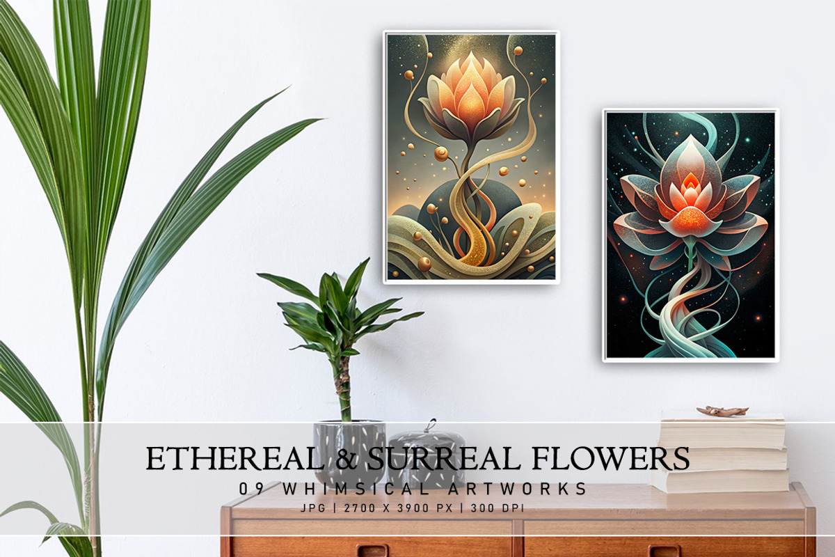 Ethereal and Surreal Flowers, a Decorative Illustration by Digital Art Creations (Photo 4 of 7)