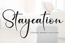 Staycation | Script Font