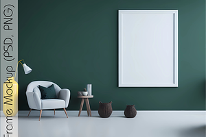 Gallery Wall Mockup Interior, a Templates & Theme by Ali's Designs